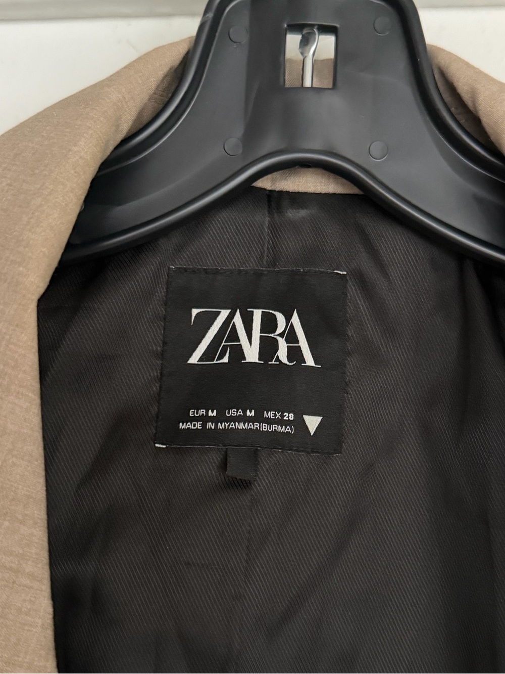 Zara Taupe Cropped Blazer - Picture 3 of 4